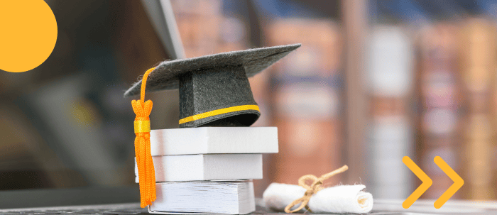 Concepto de graduación de educación superior