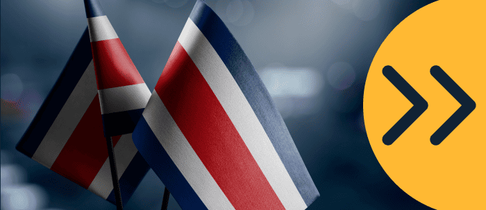 Banderas de Costa Rica el día de las elecciones