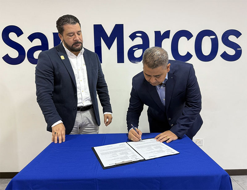 Universidad San Marcos e Institución Universitaria de Barranquilla firman un convenio para buenas prácticas académicas