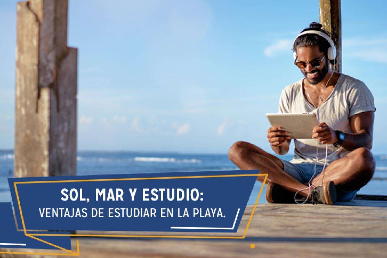 Estudiar en la playa