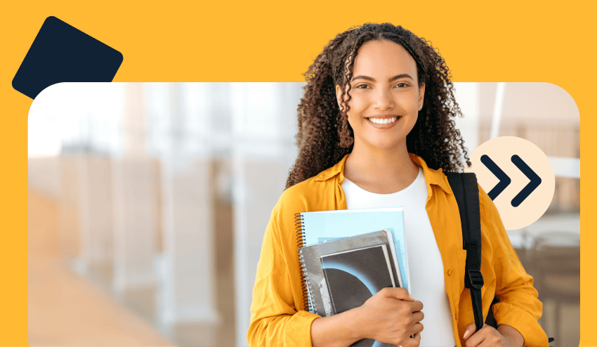 Mujer joven estudiantes de la USAM