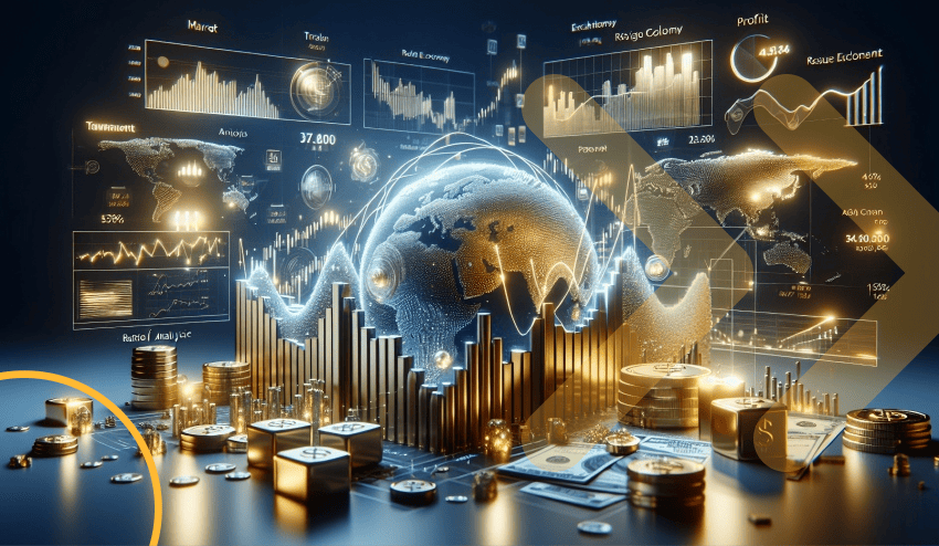 Representación gráfica de diferentes mercados financieros