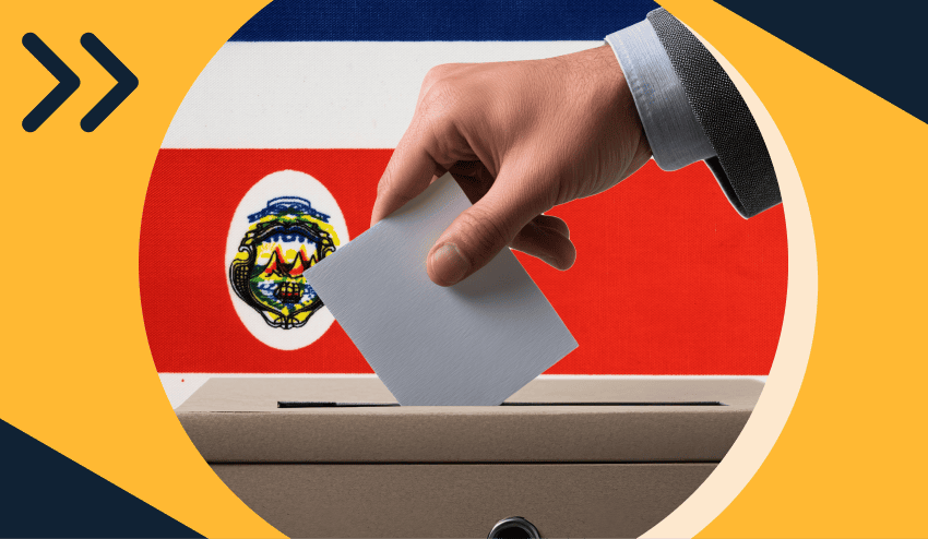 Persona ejerciendo su derecho al voto en Costa Rica