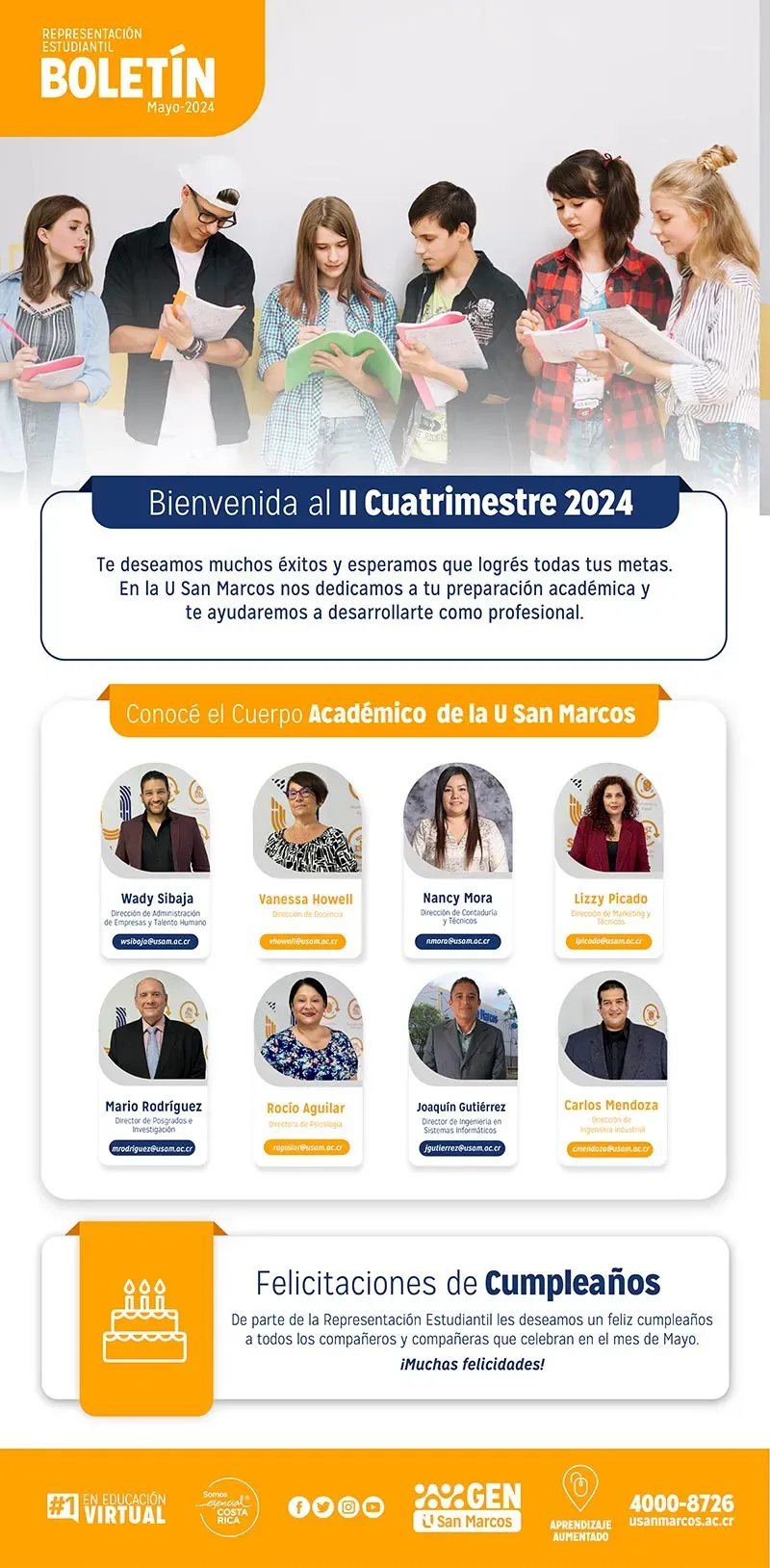 Boletín de Representación Estudiantil Mayo 2024