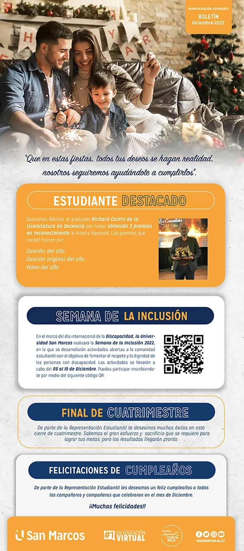 Boletín Representación Estudiantil Diciembre 2022