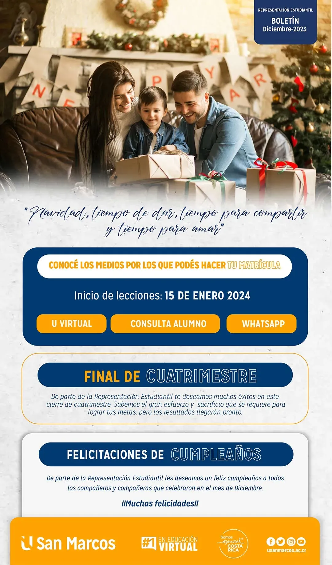 Boletín de Representación Estudiantil Diciembre 2023