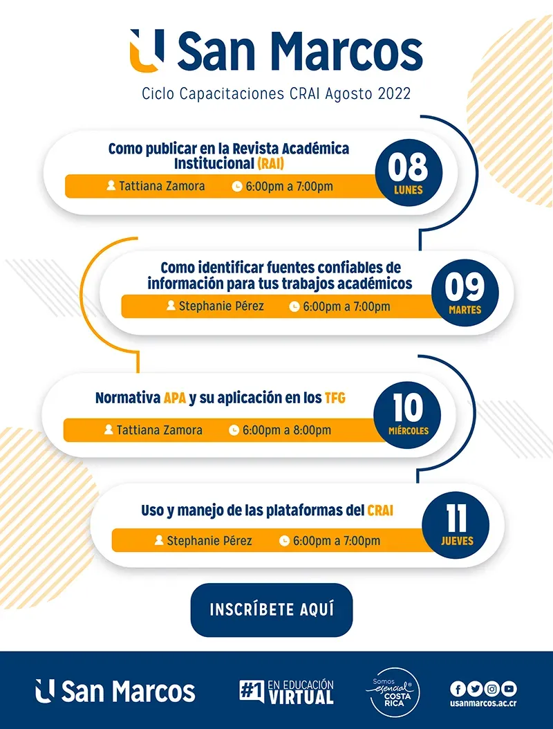 Ciclo Capacitaciones CRAI Agosto 2022