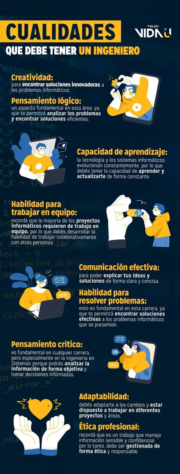 cualidades que debe tener un ingeniero