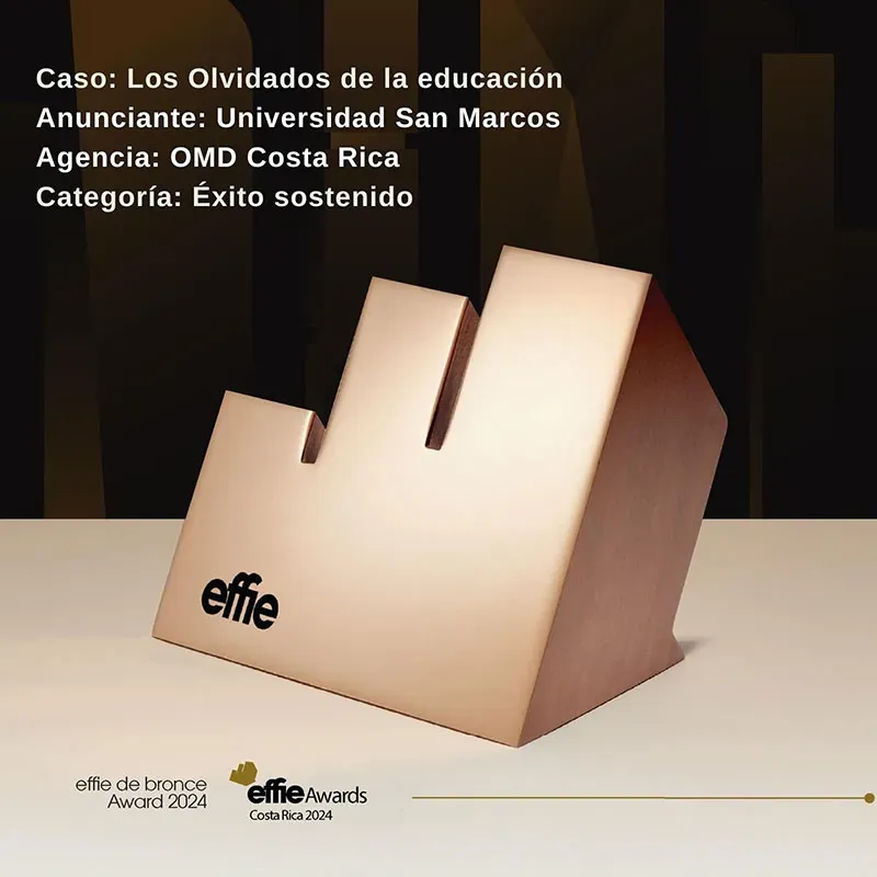 U San Marcos recibe galardón de bronce en los Effie Awards 2024